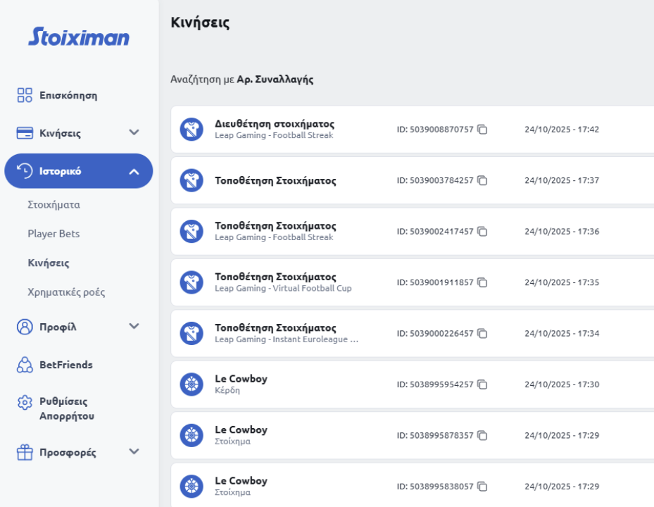 Εικονίδιο αντιγραφής ID